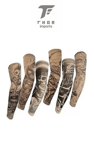 Manguito com Tatuagem (Preto-Branco)