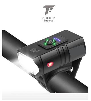 Farol de Bike 2 Leds Cree T6