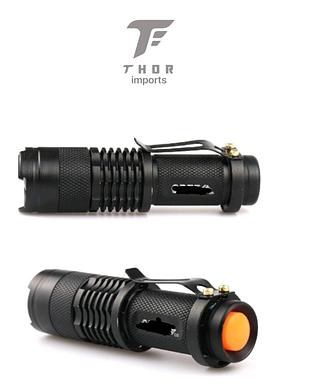 Mini Lanterna Tática sinalizadora recarregável