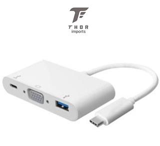 Cabo adaptador tipo C 3 em 1