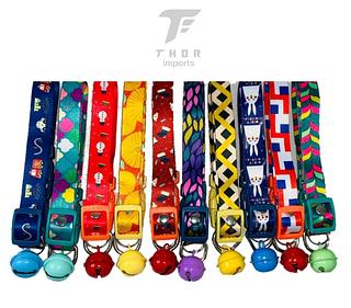 Coleira Elástica Ajustável com Guizo