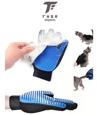 Luva pet nano magnética para pelos