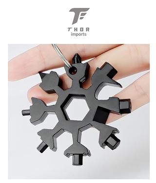 Chaveiro Multi-ferramentas de aço 18 em 1