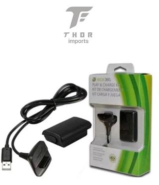 Bateria para controle XBOX 360 cabo e carregador